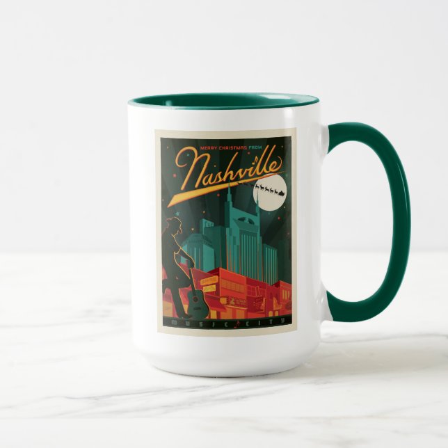 Taza Feliz Navidad desde Nashville (Derecha)