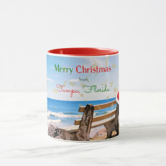 Taza Feliz Navidad desde Tampa, FL