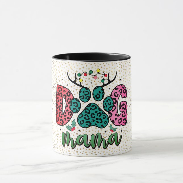 Taza Feliz Navidad Dog Mama (Centro)