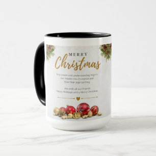 Taza Feliz Navidad Dos Tones de Café Mug