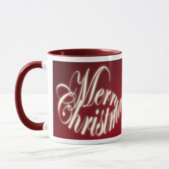 Taza Feliz Navidad en Red Mug (Izquierda)