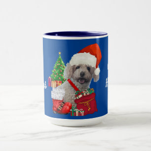 Taza Feliz Navidad Felices Fiestas Poodle Mug