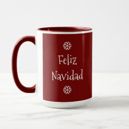 Taza Feliz Navidad feliz no nuevo sorbo rojo