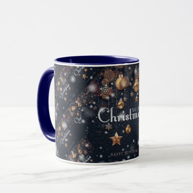 Taza Feliz Navidad Feliz tiempo feliz Mugs de regalo (Anverso izquierdo)