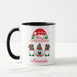 Taza Feliz Navidad gnomes