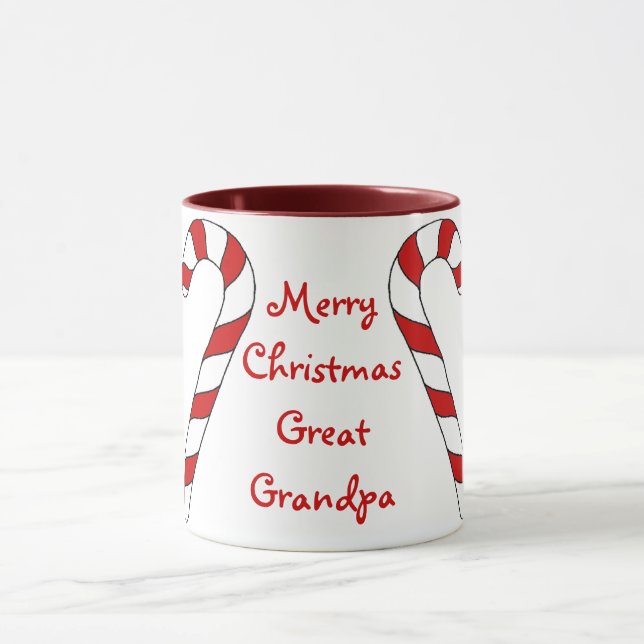 Taza Feliz Navidad Gran Abuelo Mug por Janz (Centro)