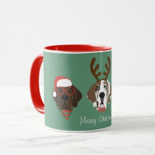 Taza Feliz Navidad Grandes perros daneses