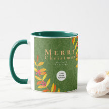 Feliz Navidad Green Business Mug
