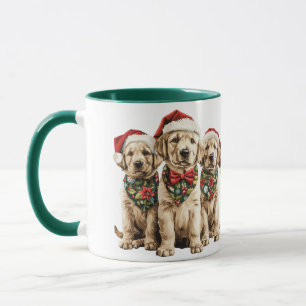 Taza Feliz Navidad Labrador recuperador perro de Santa
