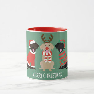 Taza Feliz Navidad Labrador Recuperar Perros