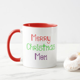 Taza Feliz Navidad Mamá Colorful Gift Mug