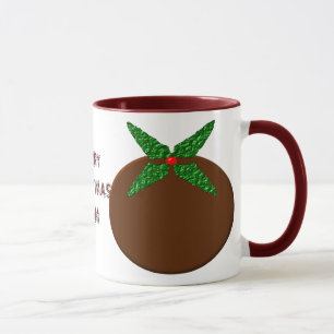Taza Feliz Navidad Mamá Personalizado Pudding Mug