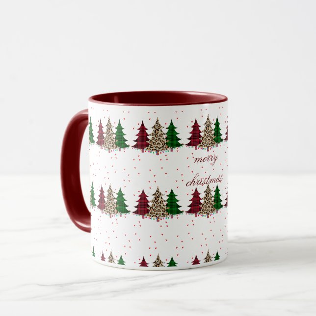 Taza Feliz Navidad Moderna y Elegante (Anverso izquierdo)