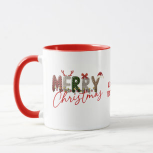 Taza Feliz Navidad, navidad familia coincidiendo Fiesta