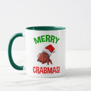 Taza ¡Feliz Navidad! Navidades graciosos heredan cangre