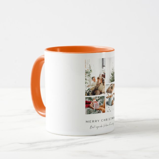 Taza Feliz Navidad para la familia Wilson de Santa Gift (Anverso izquierdo)