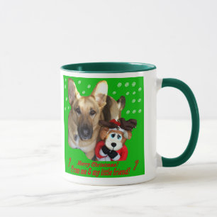 Taza Feliz Navidad Pastor Alemán