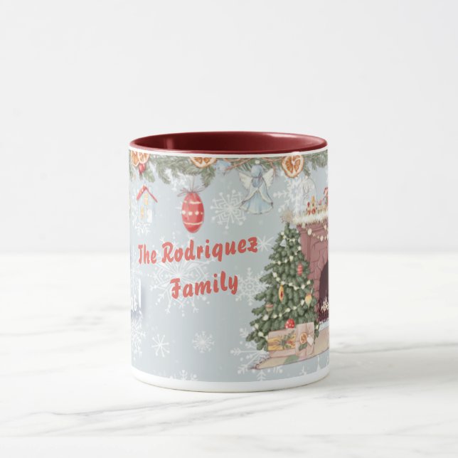 Taza Feliz Navidad personalizada (Centro)