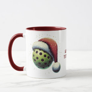 Taza Feliz Navidad Pickable Santa Hat Sports