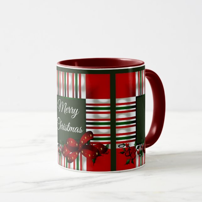 Taza Feliz Navidad Red Green Plough (Anverso derecho)