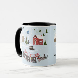 Taza Feliz Navidad , retro