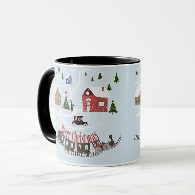 Taza Feliz Navidad , retro (Anverso izquierdo)