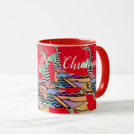 Taza Feliz Navidad Saltando venado