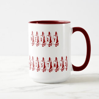 Taza Feliz Navidad Santa Claus Font