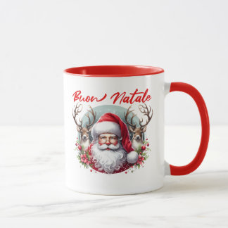 Taza Feliz Navidad Santa con Reno