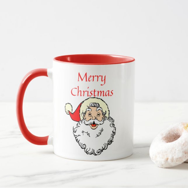 Taza Feliz Navidad Santa Mug (Con donut)