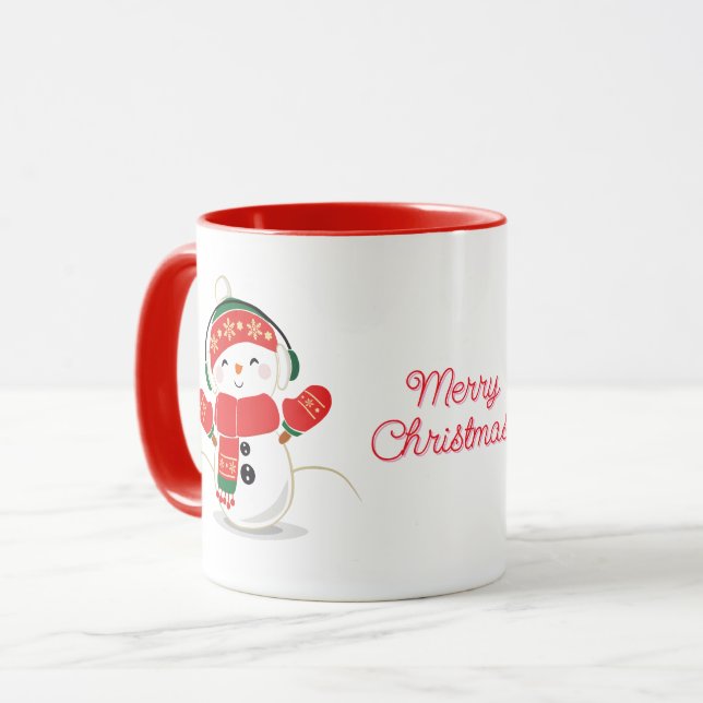 Taza Feliz Navidad Snowman (Anverso izquierdo)