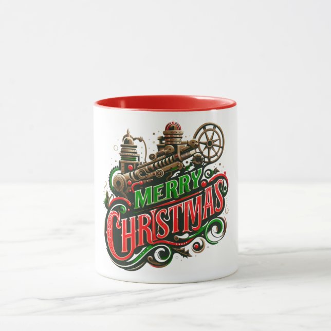 Taza Feliz Navidad steampunk (Centro)