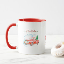 Taza Feliz Navidad Vintage Recoge Coffee Mug