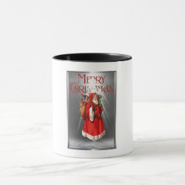 Taza Feliz Navidad Vintage Santa Design