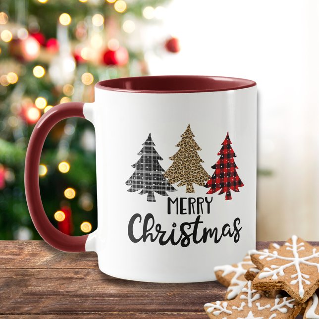 Taza Feliz Navidad y arboles navideños (Subido por el creador)