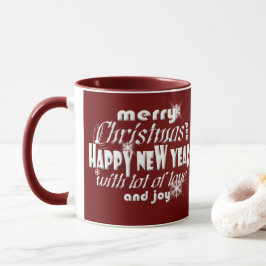 Taza Feliz Navidad y Feliz Año Nuevo RW