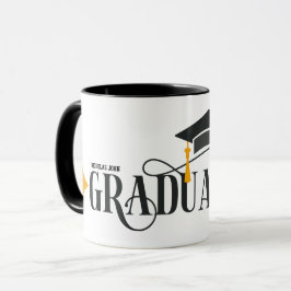 Taza feliz nombre de personalización de graduación Mug