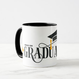 Taza feliz nombre de personalización de graduación Mug