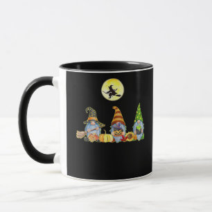 Taza Feliz otoño y todos los dulces Gnomes de Halloween