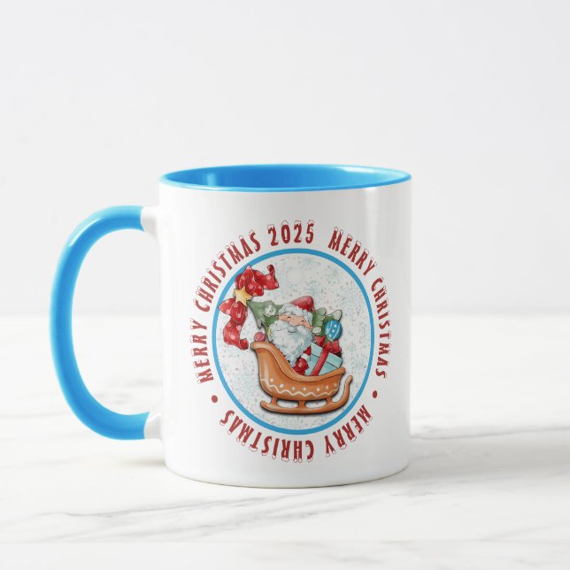 Taza Feliz Papá Noel con su risa (Izquierda)
