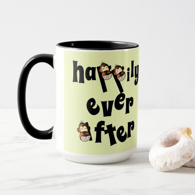 Taza Feliz para siempre después de la mugre (Con donut)