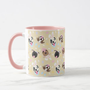 Taza Feliz Pascua: Perros Terribles de Toro Americano