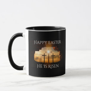 Taza Feliz Pascua, se levanta en vacaciones de tres cru