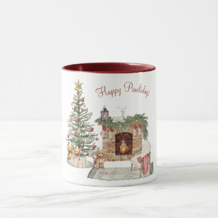 Taza Feliz Pawlidays Diseño de Perro - Caniche