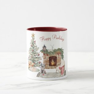 Taza Feliz Pawlidays Diseño de Perro - Dálmata