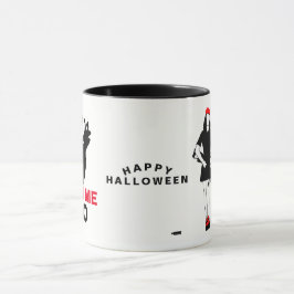 Taza Feliz personalizable de horror divertido de Hallow