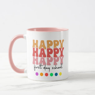 Taza Feliz primer día de café escolar