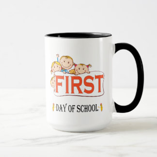 Taza Feliz Primer Día de Escuela De Vuelta a la Escuela