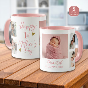 Taza Feliz primer día de las madres como Gigi 5 Foto Ro