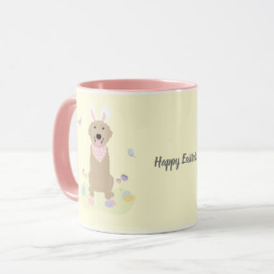 Taza Felíz recuperación de oro de conejo de Pascua